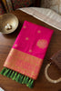 Beautiful Rani Pink Silk Saree Zari Weaving Pallu for Women