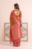 Luxury Mustard Brown Silk Saree Zari Weaving for Women
