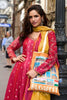 Lovely Pink Viscose Jacquard Silk Embroidered Gown with Contrast Dupatta for Women