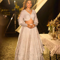 Elegant Off-White Net Embroidered Party Wear Lehenga Choli with Dupatta