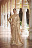 Regal Beige Kanjivaram Soft Silk Saree with Beads Work for Women