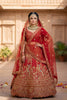 Stylish Red Designer Lehenga Choli with Embroidery Work and Designer Dupatta for Wedding