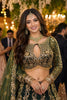 Luxury Dark Green Net Heavy Work  Bridal Lehenga Choli with Dupatta for Women