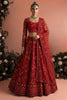 Luxury Red Designer Lehenga Choli with Heavy Embroidery Work and Matching Dupatta