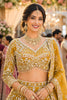 Luxury Mustard Yellow Embroidered Bridal Lehenga Choli with Designer Net Dupatta for Wedding