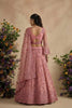 Stylish Pink Butterfly Net Embroidered Lehenga Choli with Dupatta for Women