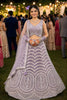 Elegant Lavender Net Embroidered Lehenga Choli with Designer Dupatta for Wedding