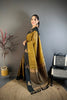 Elegant Black and Gold Banarasi Silk Saree with Rich Zari Weaving Saree