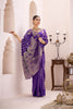 Royal Purple Banarasi Silk Saree with Gold Zari Traditional Saree