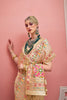 Cream Banarasi Embroidery Silk Saree Matching Blouse Festive Wear