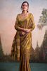 Rich Golden Brown Silk Saree Zari Polka Dot Weaving Designer Saree