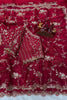 Wine Red Organza Saree Heavy Sequins Embroidery Designer Blouse