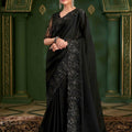 Beautiful Black Saree Traditional Silk Saree Festive Wear
