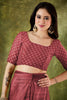 Elegant Wine Woven Designer Saree with Matching Blouse