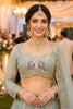 Luxury Sky Blue Net Heavy Embroidered Lehenga Choli with Designer Dupatta for Wedding Wear