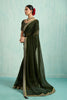 Elegant Green Georgette Saree with Embroidered Blouse