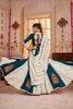 Stylish Teal Green and White Gujarati Navratri Chaniya Choli with Embroidered Blouse and Dupatta