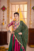 Superb Multicolor Gujarati Navratri Chaniya Choli with Embroidered Blouse and Dupatta