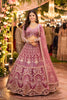 Stylish Pink Net Embroidered Designer Lehenga Choli with Dupatta for Wedding
