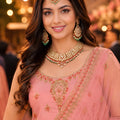 Stunning Pink Embroidered Designer Lehenga Choli Set with Matching Dupatta for Wedding