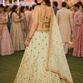 Charming Off White Embroidered Designer Lehenga Choli Set with Matching Dupatta for Wedding