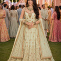 Charming Off White Embroidered Designer Lehenga Choli Set with Matching Dupatta for Wedding