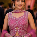 Stunning Pink Sequins Designer Lehenga Choli Set with Matching Dupatta for Wedding
