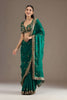 Green Silk Saree Heavy Zari Embroidered Border Designer Blouse