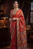 Royal Red Banarasi Silk Saree Weaving Rich Designer Border