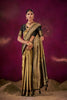 Classic Gold Black Kanjivaram Silk Saree with Rich Zari Border 
