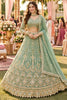 Exquisite Pista Green Fancy Fabric Heavy Embroidered Designer Lehenga Choli with Dupatta for Women