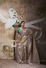 Luxury Gold Banarasi Jacquard Silk Sequins Embroidered Saree for Women