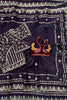Purple Georgette Saree with Heavy Sequins Embroidery Blouse