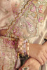 Gold Silk Bridal Saree Heavy Floral Zari Embroidery Designer Blouse