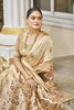 Beige Banarasi Silk Saree with Zari Weaving Pallu Festive Wear