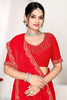 Red Silk Saree with Rich Golden Zari Border Designer Saree