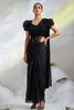 Black Sequins Embroidered Ready to Wear Designer Saree