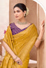 Mustard Yellow Kanjivaram Silk Saree with Rich Gold Zari Border