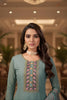 Elegant Sea Green Embroidered Readymade Palazzo Suit with Designer Dupatta for Women