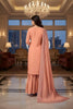 Latest Peach Embroidered Readymade Palazzo Suit with Designer Dupatta for Women