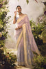 Lavender Soft Silk Saree with Gold Zari Weaving Designer Blouse