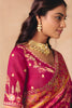 Rani Pink Paithani Silk Saree Rich Zari Weaving Traditional Motifs Saree