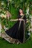 Stylish Black Embellished Georgette Lehenga Choli with Dupatta for Wedding
