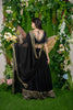 Stylish Black Embellished Georgette Lehenga Choli with Dupatta for Wedding