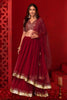 Stunning Red Georgette Embroidered Wedding Lehenga Choli with Dupatta