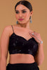 Elegant Black Georgette Embroidered Party Wear Lehenga Choli with Dupatta