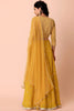 Stunning Mustard Yellow Georgette Embroidered Party Wear Lehenga Choli with Dupatta