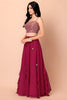 Superb Pink Georgette Embroidered Wedding Lehenga Choli with Dupatta
