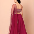 Superb Pink Georgette Embroidered Wedding Lehenga Choli with Dupatta
