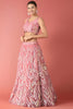Lovely Pink Soft Net Embroidered Lehenga Choli with Dupatta for Wedding